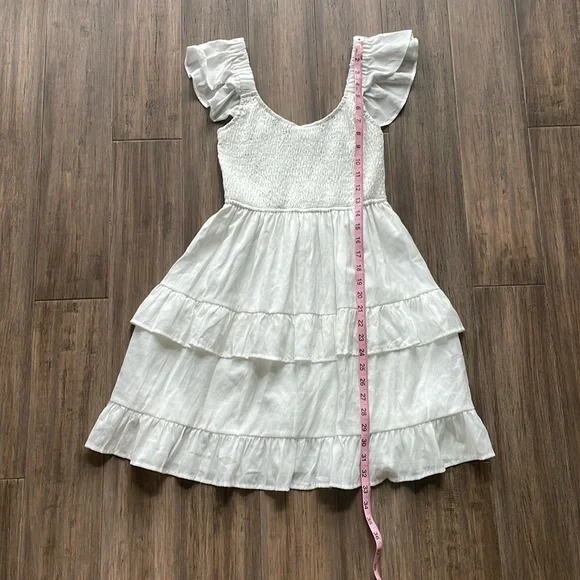green emerald velvet dress Berylove Women White Graduation Dress A Line Spaghetti Straps Midi Grad Ceremony Dress, White / US24W main image 1